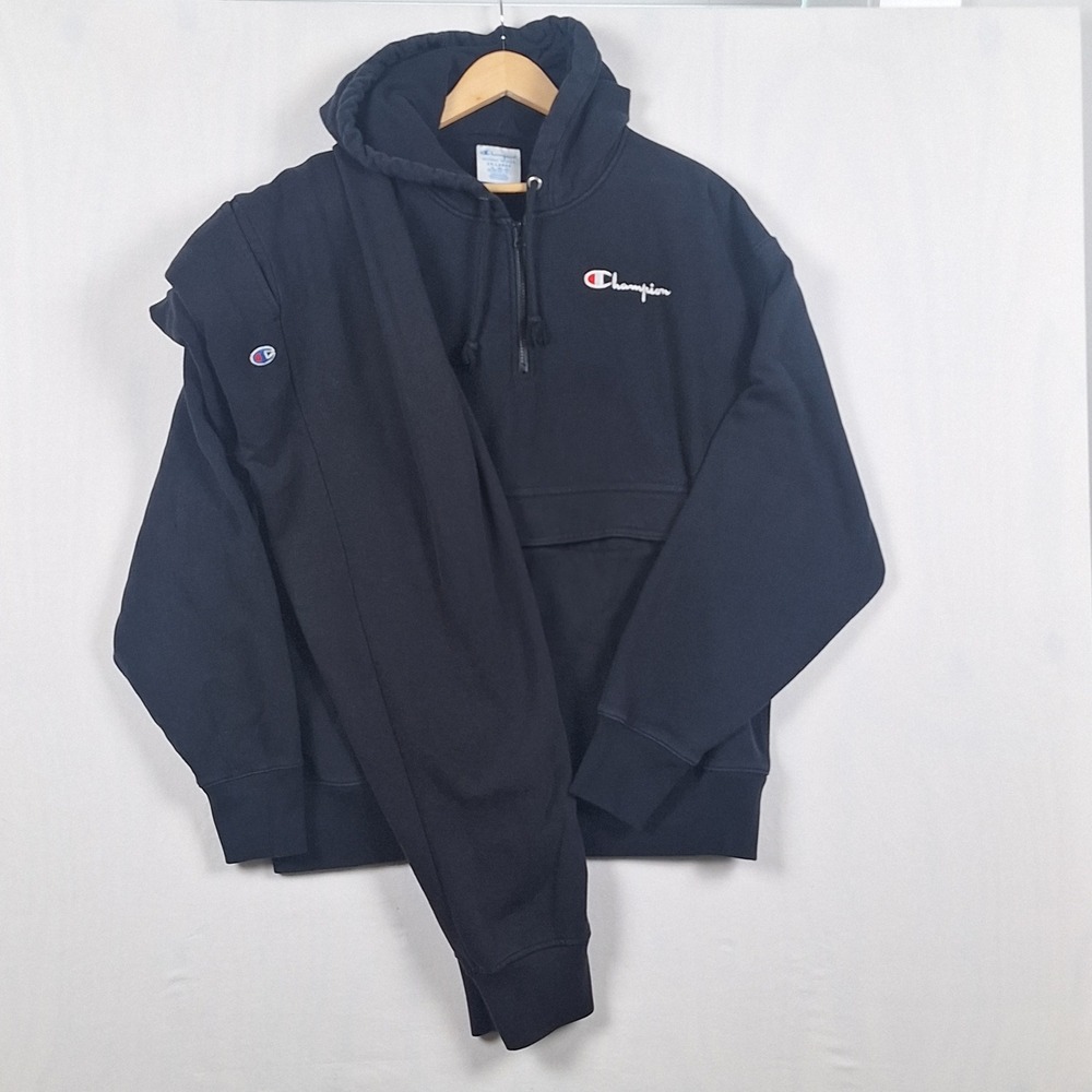 Vintage Champion Reverse Weave 1/4 Zip Anorak Pouch Hoodie & Sweatpants XXL/XL